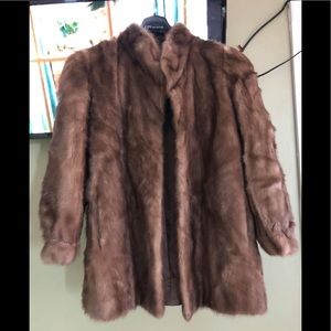 Fur mink coat size 16 jacket